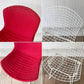 ノル Knoll 420 サイドチェア ワイヤーチェア ホワイト レッド フルカバー ハリー・ベルトイア Harry Bertoia ミッドセンチュリー 名作椅子 ◇