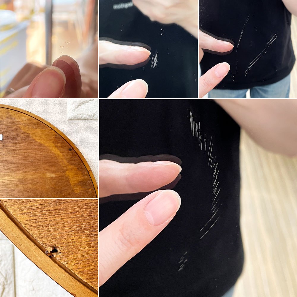 秋田木工 Akimoku 曲木鏡 丸大 ウォールミラー 古代色 ブナ材 Φ60cm 壁掛け 曲木家具 柳宗理 ジャパニーズモダン 定価￥58,740- ◎