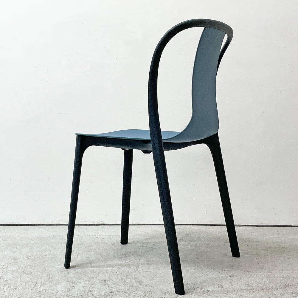 ヴィトラ Vitra ベルヴィルチェア Belleville Chair ダイニングチェア スタッキングチェア シーブルー ロナン & エルワン・ブルレック B ●