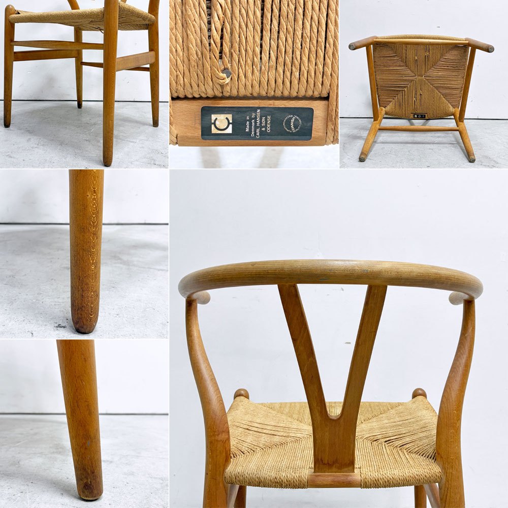 カールハンセン＆サン Carl Hansen & Son CH24 Yチェア オイルフィニッシュ  ビーチ材 ハンス・J・ウェグナー デンマーク 北欧家具 日本仕様サイズ ビンテージ ●