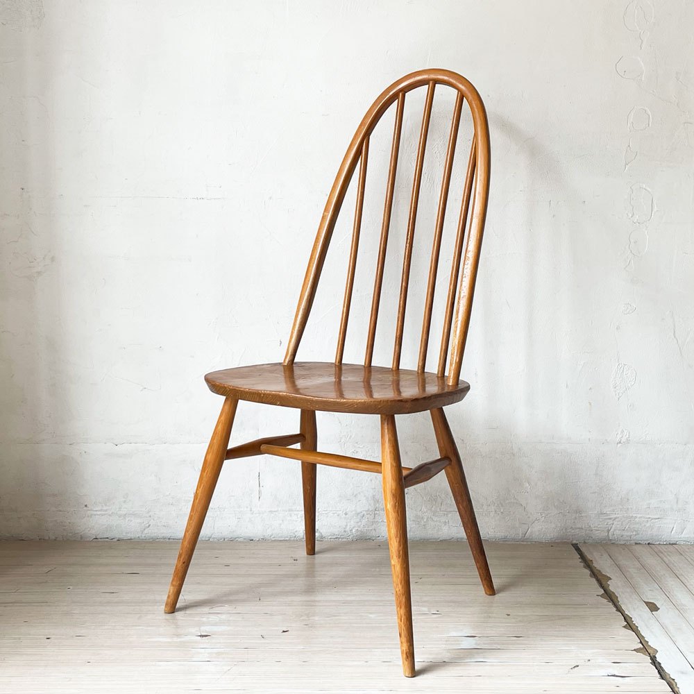 アーコール Ercol ビンテージ クエーカー ダイニングチェア サイドチェア エルム材 ビーチ材 UKビンテージ 英国家具 ★