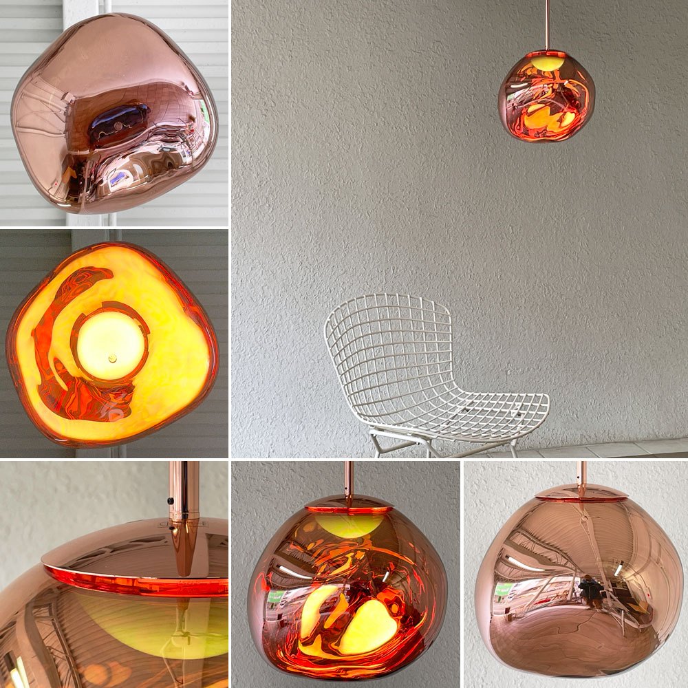 トムディクソン Tom Dixon メルト MELT 30 コッパー ペンダントライト LED ヤマギワ取扱 未使用品 定価198,000円 ◇