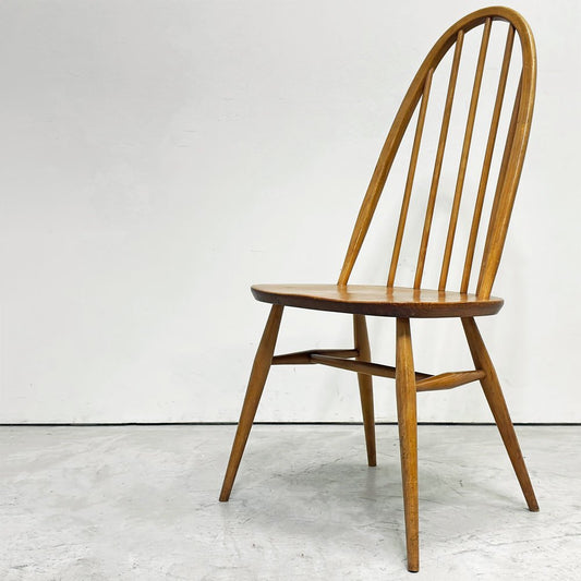 アーコール Ercol クエーカー チェア ダイニングチェア エルム×ビーチ材 ナチュラル 60's カイトマーク有り UKビンテージ vintage 英国家具 ●