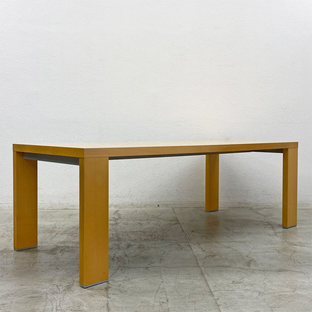 カッシーナ Cassina 363 M.I.R ミール ダイニングテーブル メープル材 ハンス・ウェッツスタイン Hannes Wettstein ナチュラルモダン W210cm ◎