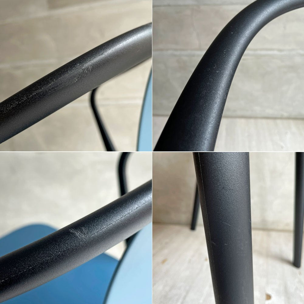 ヴィトラ Vitra Belleville Chair ベルヴィル アームチェア スタッキング ロナン & エルワン・ブルレック ポリアミド シーブルー  A ♪