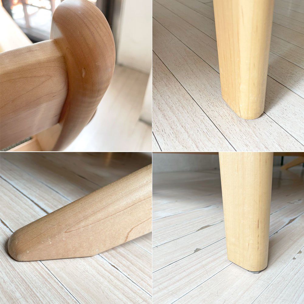イバタインテリア Ibata interior メープルリッチ Maple Rich 3シーターソファ W178cm ヘッドレスト×2 飛騨家具 参考定価約43万円 ★