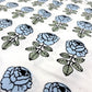 マリメッコ marimekko ヴィヒキルース Vihkiruusu ファブリック トートバッグ エコバッグ マイヤ・イソラ フィンランド 北欧雑貨 希少カラー ブルー ●