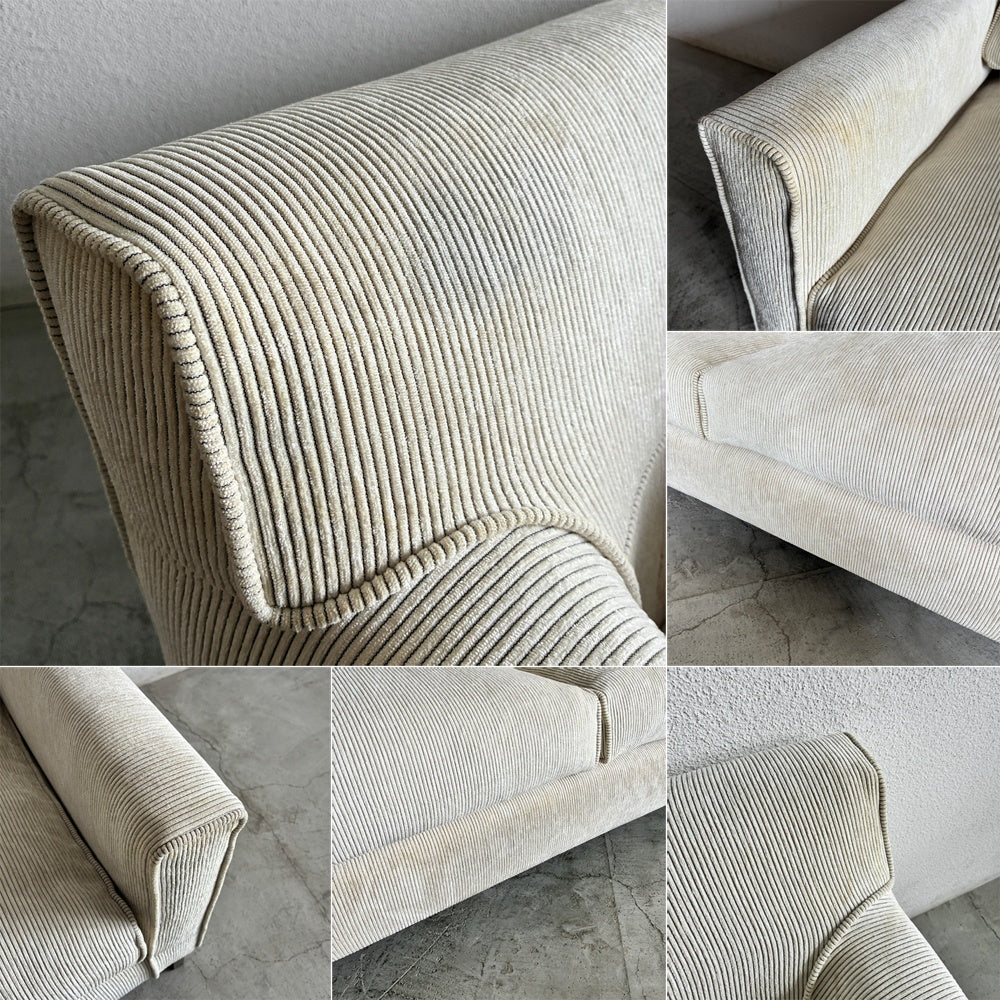アイラーセン eilersen ストリームライン ソファ STREAMLINE SOFA 2-2.5シーター W180cm フットスツール オットマン 2点セット イェンス・ユール・アイラーセン Jens Juul Eilersen Eランク生地 ホワイト系色 参考価格￥674,300- 〓