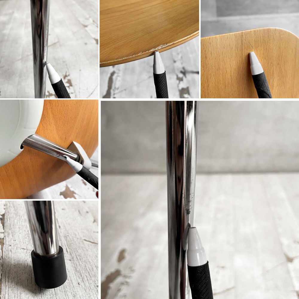 フリッツハンセン Fritz Hansen 3107 セブンチェア ビーチ材 ナチュラル ラッカー仕上げ アルネ・ヤコブセン スタッキング デンマーク 北欧家具 A ♪