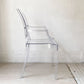 カルテル Kartell ルイゴースト LouisGhost アームチェア クリスタル スタッキング フィリップ・スタルク Philippe Starck イタリア A  ★