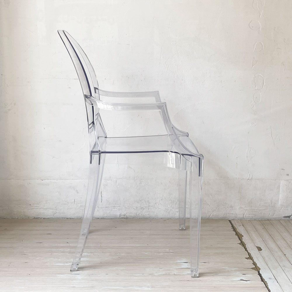 カルテル Kartell ルイゴースト LouisGhost アームチェア クリスタル スタッキング フィリップ・スタルク Philippe Starck イタリア A  ★