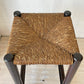 松本民芸家具 528型 ラッシスツール ミズメザクラ 無垢材 ラッシ編み 民藝 和モダン 和家具 定価62,700円  ★