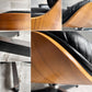 ハーマンミラー Herman Miller イームズラウンジチェア＆オットマン ブラックレザー ウォールナット C&Rイームズ ミッドセンチュリー♪