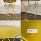 フェルモブ Fermob ビストロ BISTRO ラウンドテーブル ROUND TABLE 60 フォールディング ガーデンテーブル イエロー系 Φ60cm 折りたたみ フランス 定価￥48,400- ◎