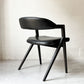スクエアルーツ SQUARE ROOTS ランナチェア LANNA CHAIR ダイニングチェア アームチェア オーク材×牛革 レザー 美品 参考価格￥77,000- A ★