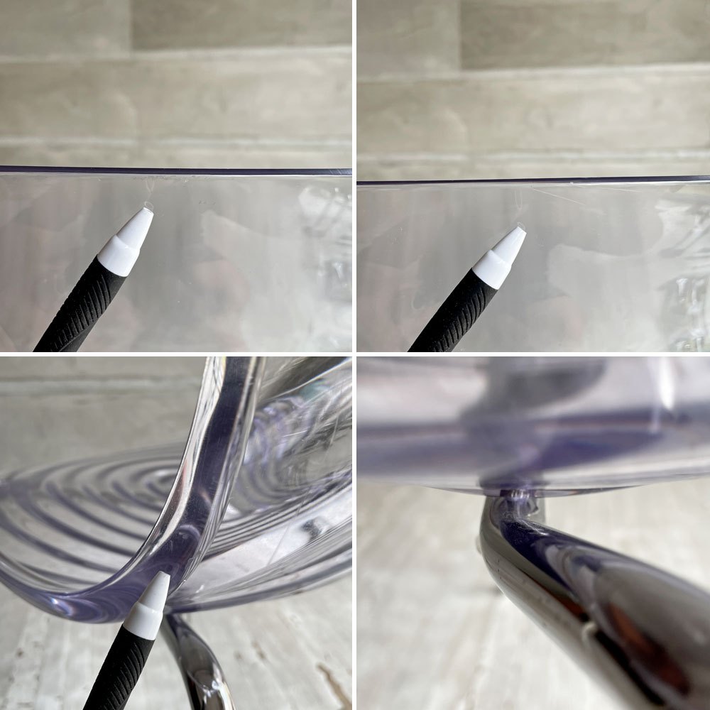 カリガリス Calligaris コヌビア connubia ロゥ L'EAU ダイニングチェア トランスペアレントアクアマリン アクリル Archirivolto イタリア モダンデザイン 参考定価￥43.800- A ♪