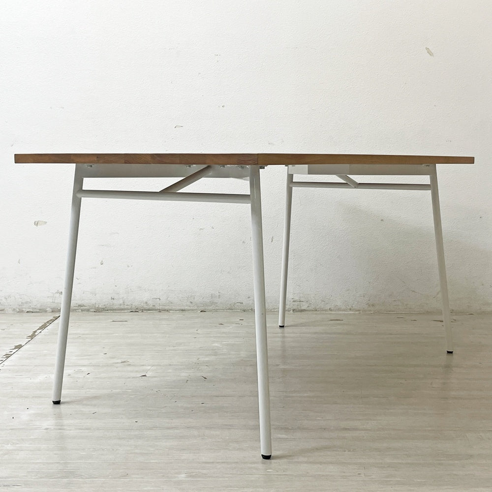 イデー IDEE マタン MATIN ダイニングテーブル オーク無垢材 スチールレッグ w140cm 澁谷一星 ●