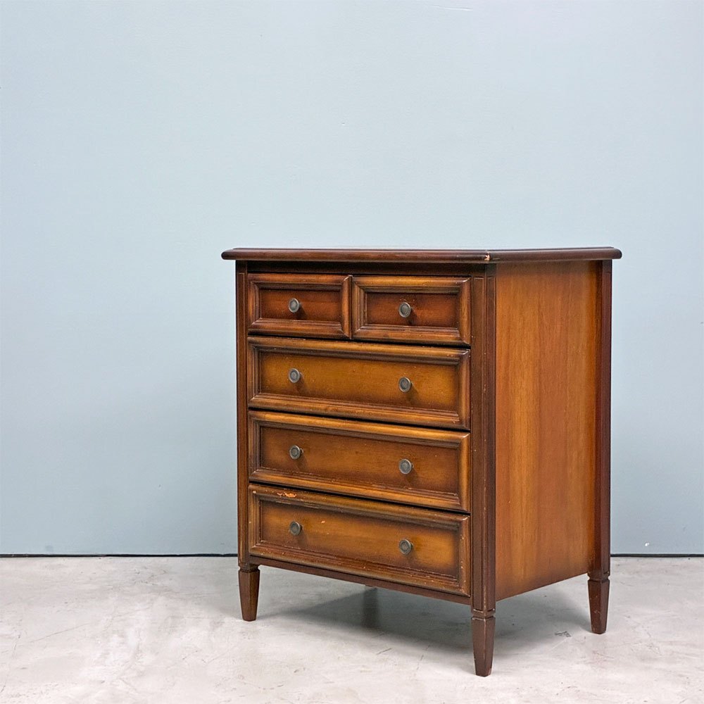 ヨーロピアンクラシカルデザイン European Classical Design サイドチェスト 5ドロワー W59.5cm ミニチェスト ◎