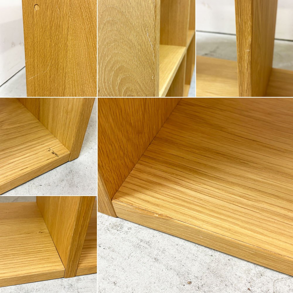 無印良品 MUJI スタッキングシェルフ 3列2段 オーク材 W121cm ナチュラルデザイン ●