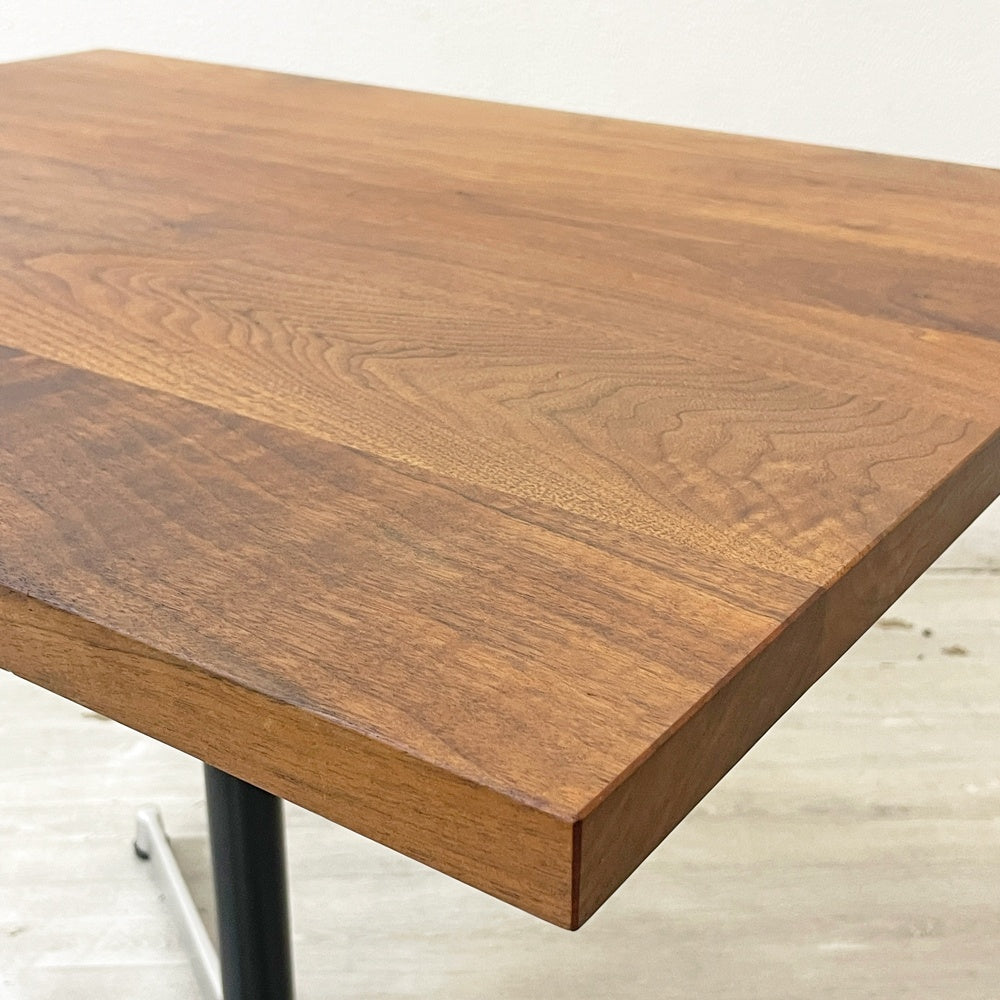 グリニッチ greeniche カフェテーブル Cafe Table 800×600×610 ウォールナット無垢材 Xレッグ ●