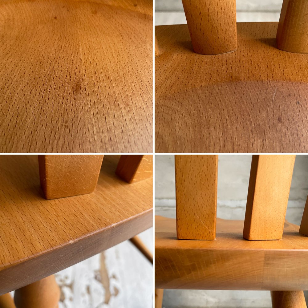 ペニーワイズ THE PENNY WISE スラットバックチェア ダイニングチェア ブナ無垢材 ナチュラル 英国カントリースタイル 定価￥49,500- B ♪