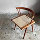 桜製作所 グラスシートチェア GRASS SEATED CHAIR アームチェア ウォールナット無垢材 い草 ジョージ・ナカシマ George Nakashima 焼印有 ■