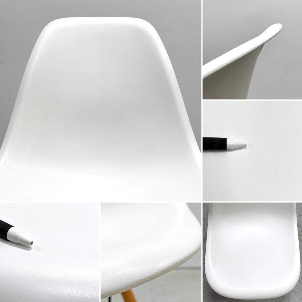 ヴィトラ vitra サイドシェルチェア ポリプロピレン製 ホワイト ドゥエルレッグ DSW C&R イームズ ミッドセンチュリー C ●