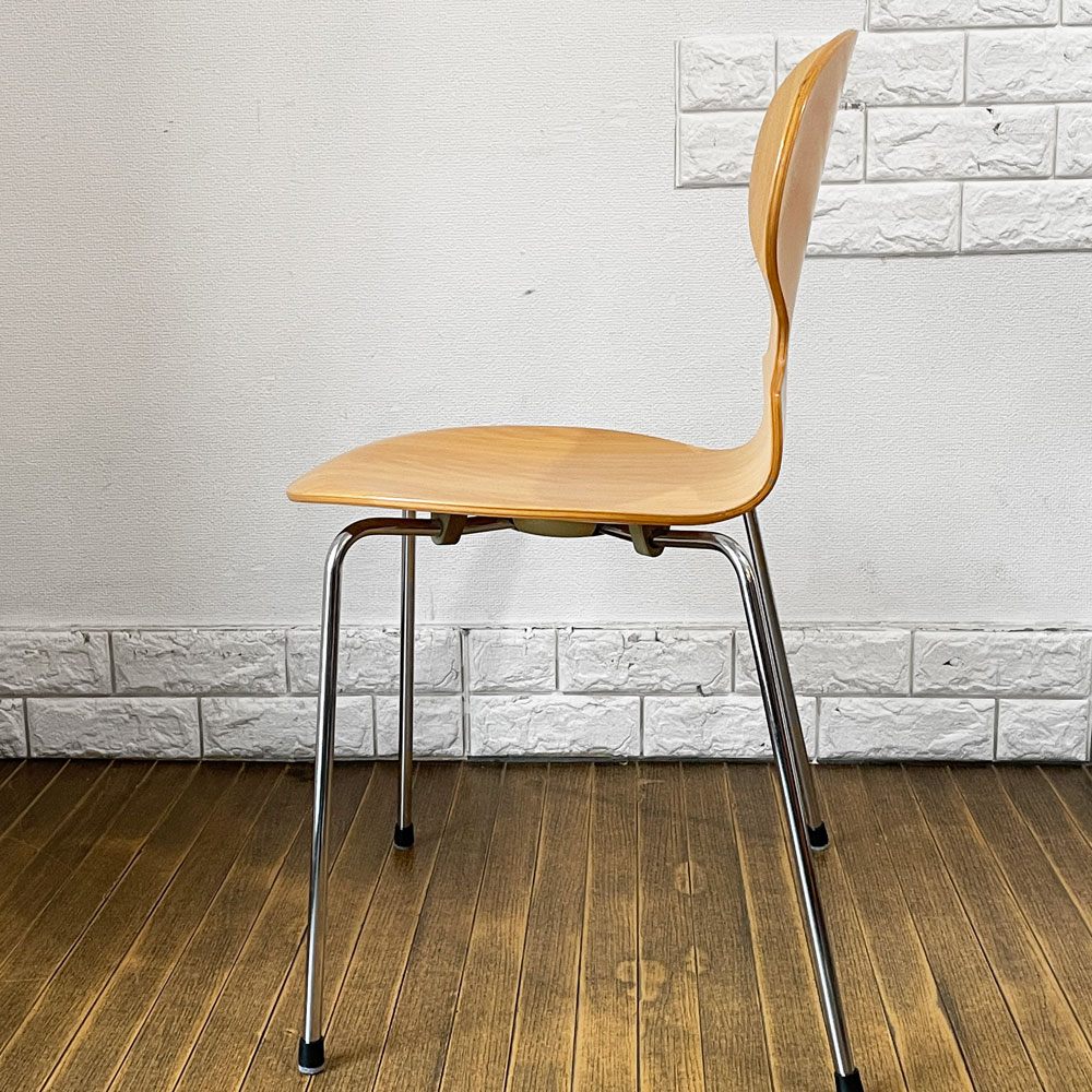 フリッツハンセン Fritz Hansen 3101 アリンコチェア アントチェア 4本脚 ナチュラルビーチ ラッカー仕上げ フェルトグライズ アルネ・ヤコブセン F ◎