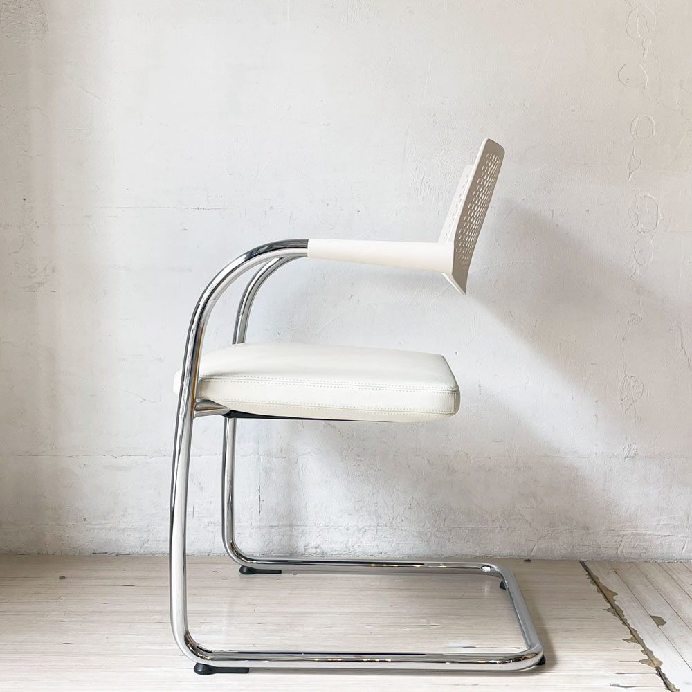 ヴィトラ vitra ビザビ2 Visavis2 アームチェア デスクチェア カンティレバー スタッキング不可仕様 アントニオ・チッテリオ A ★