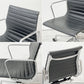 ハーマンミラー Herman Miller アルミナムグループ マネジメントチェア 本革 ブラック 回転式昇降 5本脚 キャスター付 C&R イームズ ●