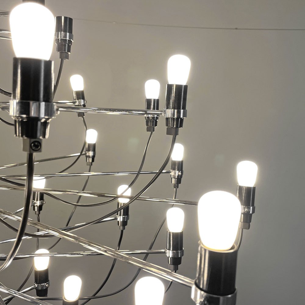 フロス FLOS ペンダントライト MOD. 2097/50 クローム Φ1000mm イタリアモダンデザイン LED ジノサルファッティ Gino Sarfatti 〓