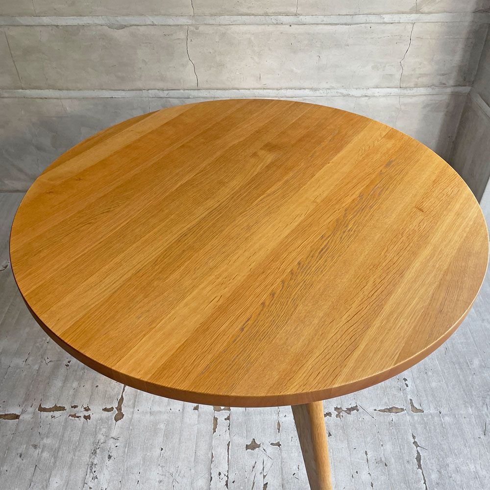 ヴィトラ vitra ゲリドン Gueridon ダイニングテーブル ラウンド ナチュラルオーク 無垢材 Φ105cm ジャン・プルーヴェ 定価￥399,300- ♪