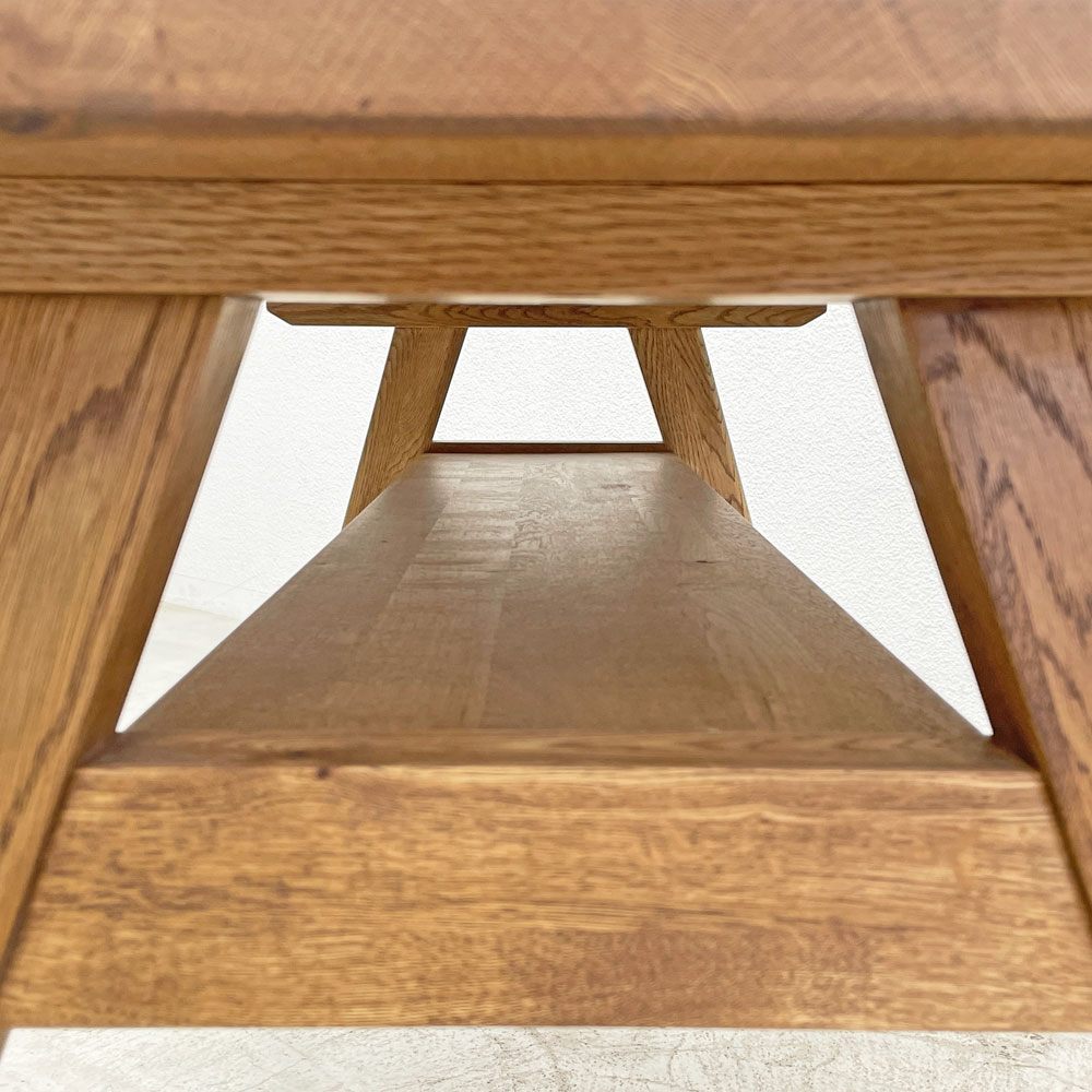 ウニコ unico アディ ADDAY ダイニングテーブル W135cm オーク無垢材 オイルフィニッシュ ナチュラル 定価64,900円〓