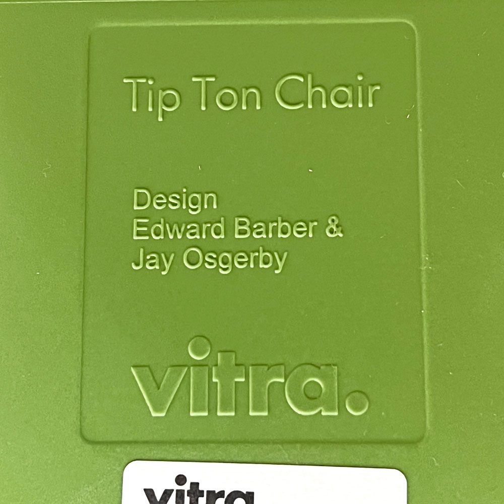 ヴィトラ Vitra ティプトン Tip Ton ワークチェア ダイニングチェア デスクチェア インダストリアルグリーン スタッキング チルト機能 定価￥40.700- ●