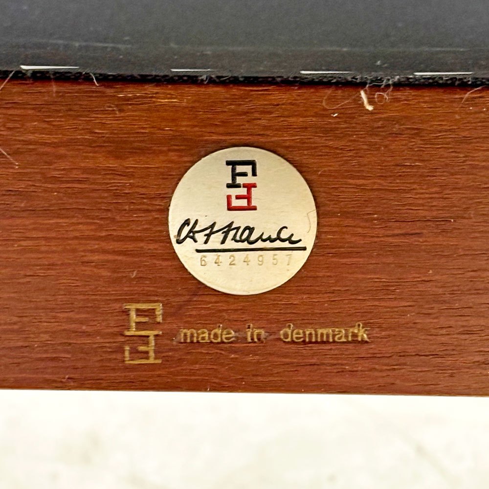 フランス＆サン France & Søn モジュラインソファ Moduline Sofa ラウンジチェア 1Pソファ チーク材 グレーファブリック デンマークビンテージ ●