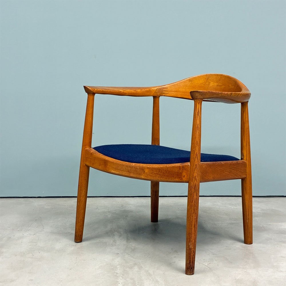 ハンス・J・ウェグナー 名作 ザ・チェア The Chair リプロダクト ファブリック ネイビー 北欧スタイル ◎