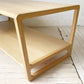 リラックスフォーム RELAX FORM クラム センターテーブル CLAM CENTER TABLE タモ材 W105cm 定価￥44,000- ★