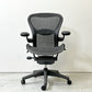 ハーマンミラー Herman Miller アーロンチェア Bサイズ ランバーサポート グラファイトベース ビル・スタンフ ＆ ドン・チャドウィック 現状品 ジャンク品 ●