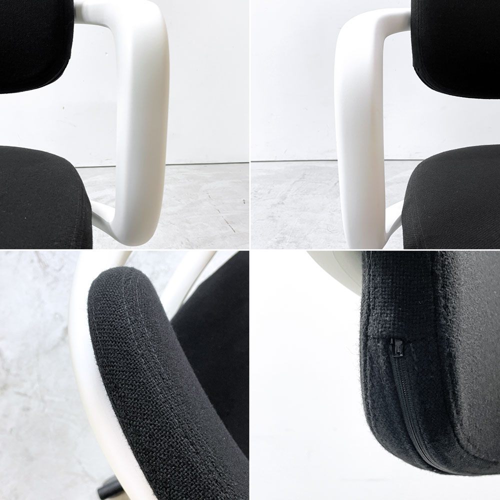 ヴィトラ vitra オールスター Allstar オフィスチェア デスクチェア ホワイト × ブラック ファブリック コンスタンチン・グルチッチ 参考定価￥163,900- ●