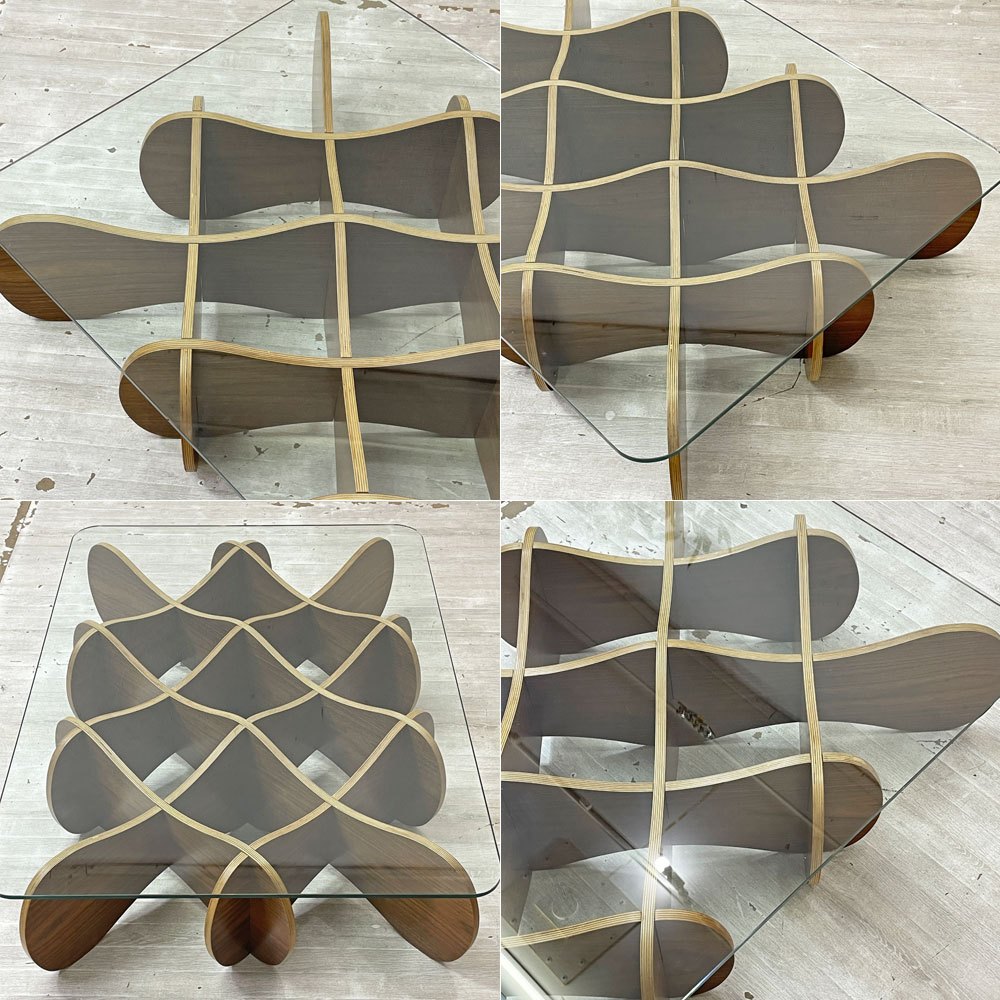 イーアンドワイ E&Y マトリックス テーブル MATRIX TABLE ダークブラウン Lサイズ プライウッド アンドリュー・タイ ●