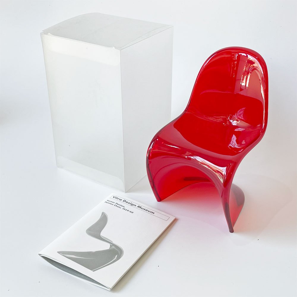 ヴィトラ デザインミュージアム Vitra Design Museum ミニチュアコレクション パントンチェア 1/6スケール 限定カラー レッド 箱付き ★