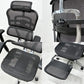 エルゴヒューマン Ergohuman プロ2 オットマン PRO2 ottoman デスクチェア ブラックメッシュ オットマン内蔵式 メモリーロッキング 2024年製 定価￥293,700- ◎