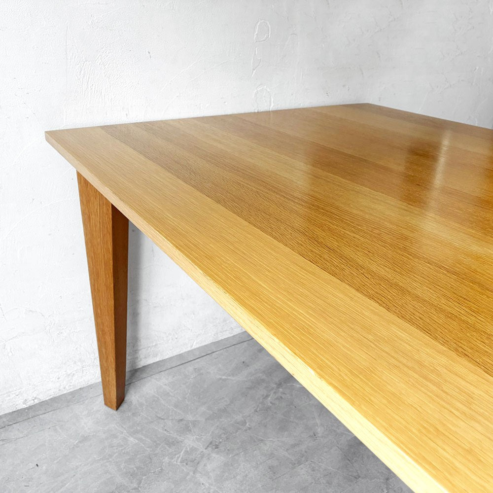カリモク Karimoku ダイニングテーブル オーク無垢材 W165cm 国産家具 ナチュラルテイスト 廃盤 ★