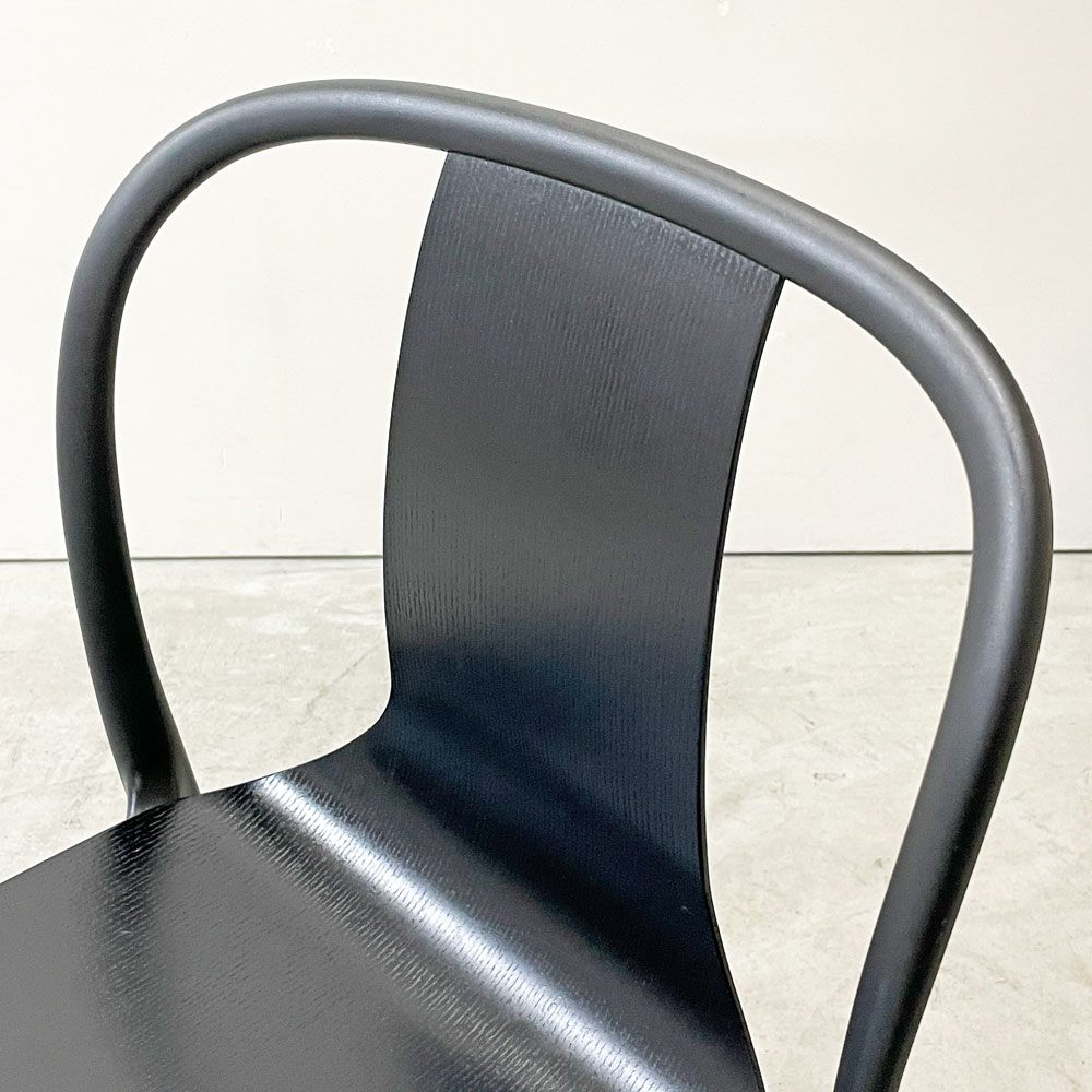 ヴィトラ Vitra ベルヴィルチェア Belleville Chair アームレスチェア ダイニングチェア スタッキングチェア アッシュ材 ブラック ロナン & エルワン・ブルレック D ●