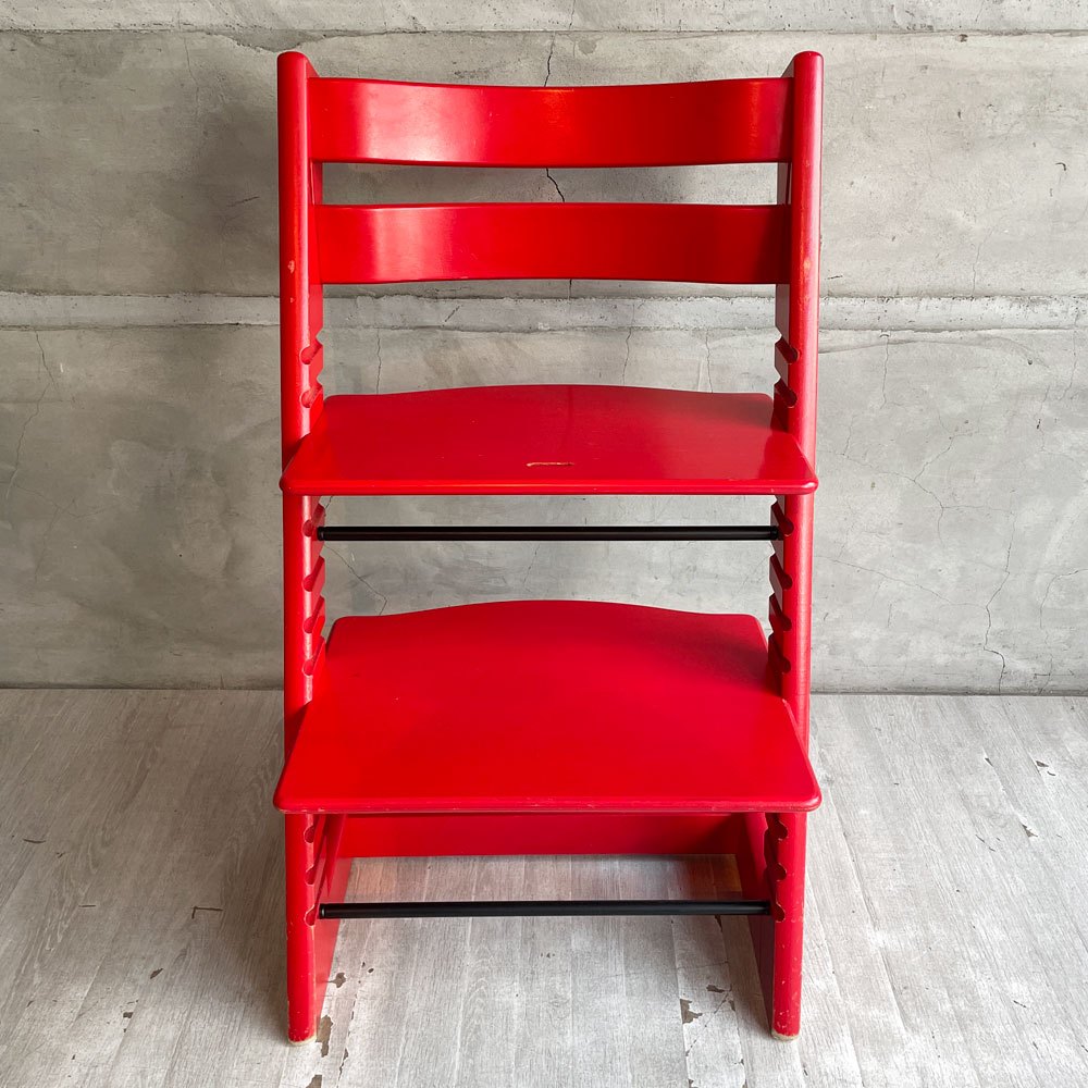 ストッケ STOKKE トリップトラップ TRIPP TRAPP ベビーチェア キッズチェア レッド S/N3～ ノルウェー 北欧家具 ♪