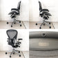 ハーマンミラー Herman Miller アーロンチェア Bサイズ ポスチャーフィット ウェイブ ポリッシュドアルミベース ビル・スタンフ ＆ ドン・チャドウィック ★
