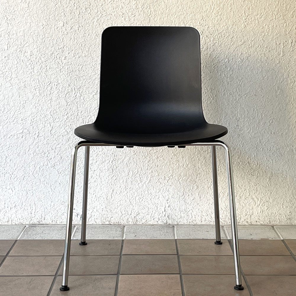 ヴィトラ vitra ハルチューブ HAL Tube サイドチェア ダイニングチェア スタッカブル ブラック ジャスパー・モリソン C ◇