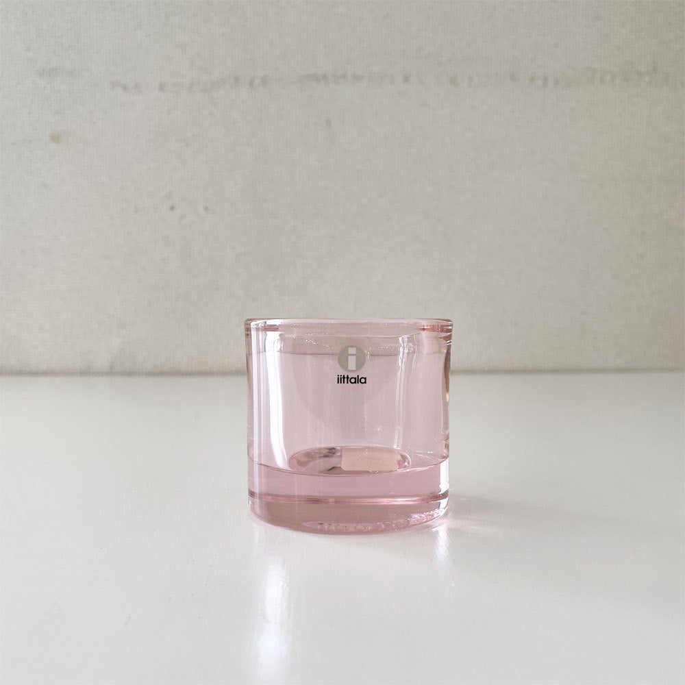 イッタラ iittala マリメッコ marimekko キビ kivi キャンドルホルダー ペールピンク 60mm 箱付 ヘイッキ・オルヴォラ フィンランド 廃番カラー ◎