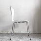 フリッツハンセン Fritz Hansen 3107 セブンチェア ホワイト ラッカー仕上げ スタッキング アルネ・ヤコブセン Arne Jacobsen デンマーク 北欧家具 A ■