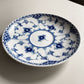 ロイヤルコペンハーゲン ROYAL COPENHAGEN ブルーフルーテッド ハーフレース スープカップ&ソーサー 陶器 北欧食器 廃番 箱付き 未使用 C ♪